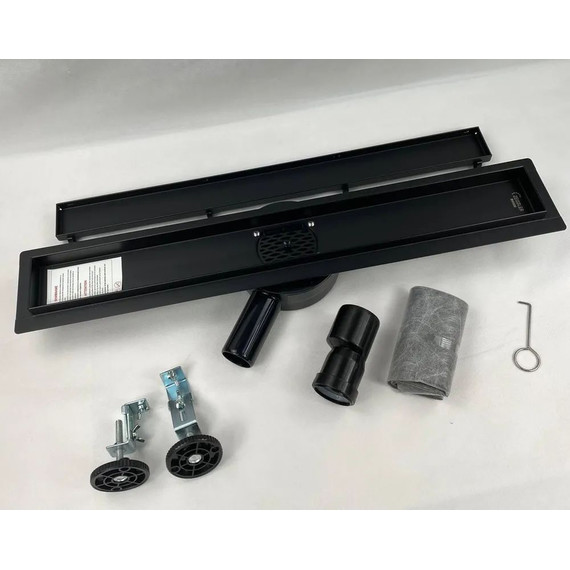 Трап Zeissler 70 см BAD557002BK, чёрный матовый (под плитку) - фото 8