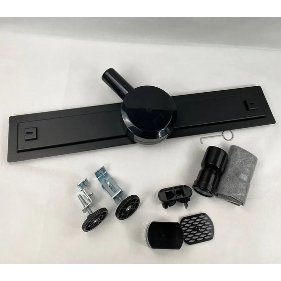 Трап Zeissler 70 см BAD557002BK, чёрный матовый (под плитку) - фото 9