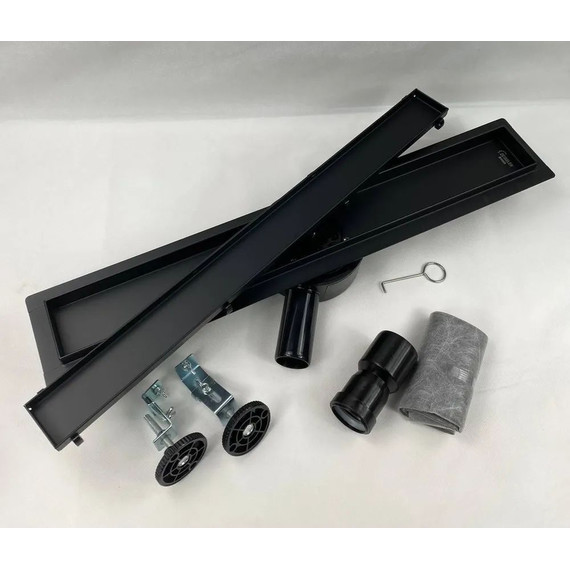 Трап Zeissler 70 см BAD557002BK, чёрный матовый (под плитку) - фото 12