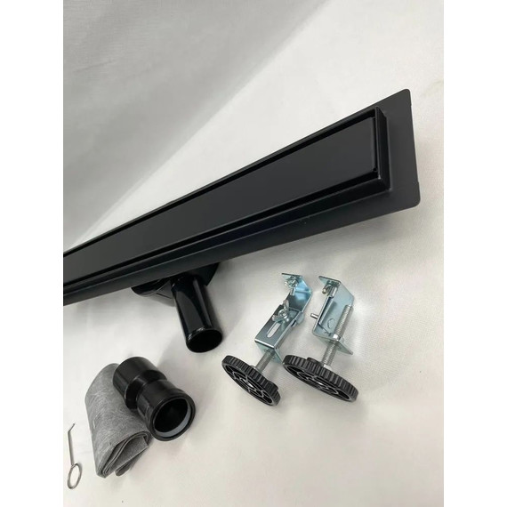 Трап Zeissler 70 см BAD557002BK, чёрный матовый (под плитку) - фото 5