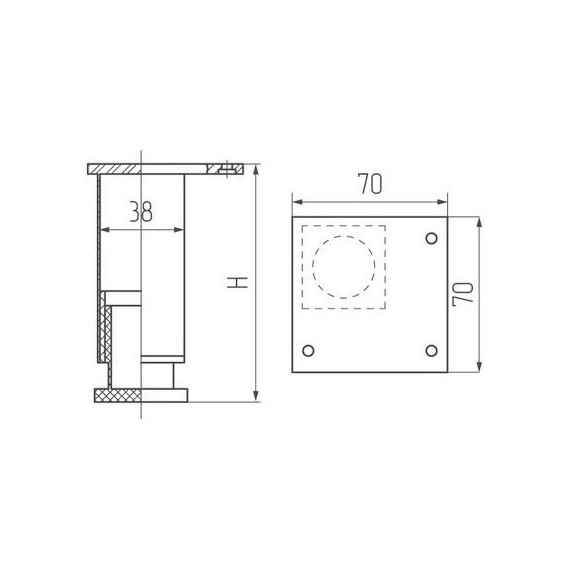 Ножки для тумбы Акватон 1A280803SD000 - фото 4