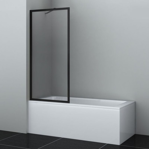 Шторка для ванны WasserKraft Abens 80 см 20W01-8MB, чёрный матовый/прозрачное - фото 