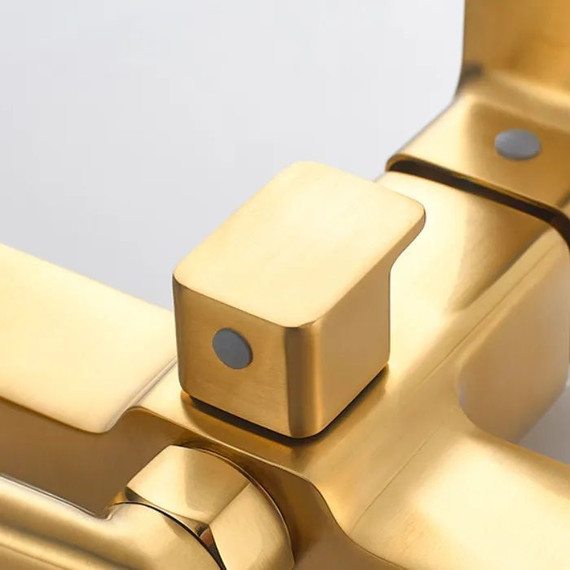 Смеситель для ванны Ledeme L2280Y, золото - фото, картинка 5 Смеситель для ванны Ledeme L2280Y, золото - фото 5