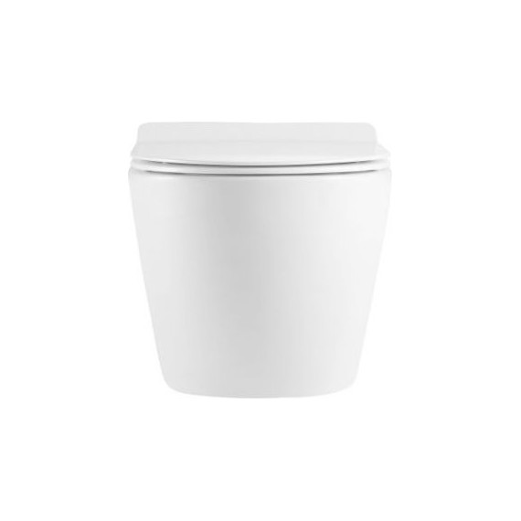 Унитаз подвесной безободковый Sole Pandora (смыв торнадо) с тонкой крышкой микролифт - фото 3