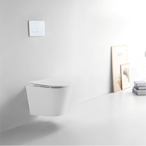 Унитаз подвесной безободковый Sole Torr (смыв торнадо) с тонкой крышкой микролифт - фото 6