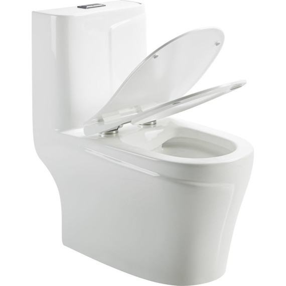 Унитаз-моноблок безободковый Sole Status с тонкой крышкой микролифт - фото 2