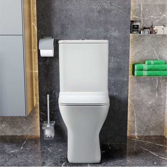 Унитаз-компакт безободковый Sole Puls с тонкой крышкой микролифт - фото, картинка 5 Унитаз-компакт безободковый Sole Puls с тонкой крышкой микролифт - фото 5