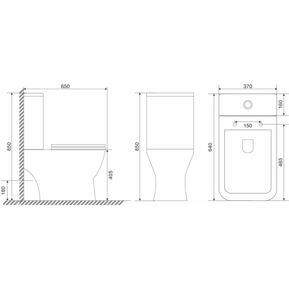 Унитаз-компакт безободковый Sole Puls с тонкой крышкой микролифт - фото, картинка 7 Унитаз-компакт безободковый Sole Puls с тонкой крышкой микролифт - фото 7