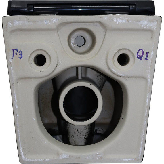 Унитаз подвесной безободковый Azario Teramo AZ-0052-UQ3MB с крышкой микролифт (система смыва Торнадо) чёрный матовый, Цвет производителя: чёрный матовый - фото 11