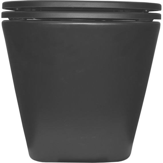 Унитаз подвесной безободковый Azario Teramo AZ-0052-UQ3MB с крышкой микролифт (система смыва Торнадо) чёрный матовый, Цвет производителя: чёрный матовый - фото 9