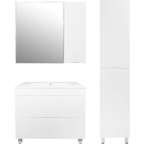 Тумба напольная с раковиной Loranto Santorini 60 см CS00086972 (раковина Leon 60) белый глянцевый - фото, картинка 11 Тумба напольная с раковиной Loranto Santorini 60 см CS00086972 (раковина Leon 60) белый глянцевый - фото 11