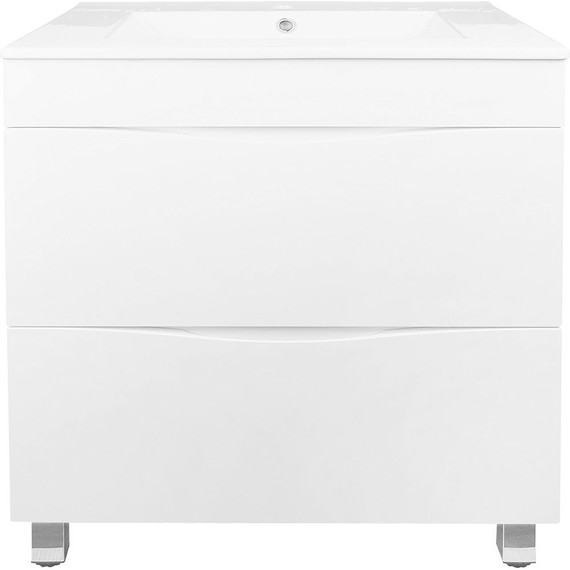 Тумба напольная с раковиной Loranto Santorini 60 см CS00086972 (раковина Leon 60) белый глянцевый - фото, картинка 4 Тумба напольная с раковиной Loranto Santorini 60 см CS00086972 (раковина Leon 60) белый глянцевый - фото 4