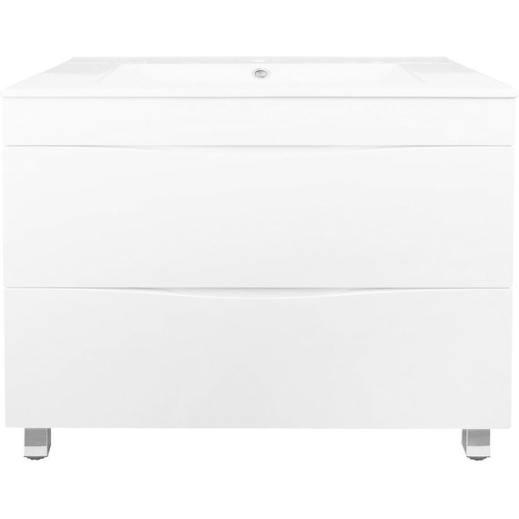 Тумба напольная с раковиной Loranto Santorini 80 см CS00086974 (раковина Leon 80) белый глянцевый - фото, картинка 4 Тумба напольная с раковиной Loranto Santorini 80 см CS00086974 (раковина Leon 80) белый глянцевый - фото 4