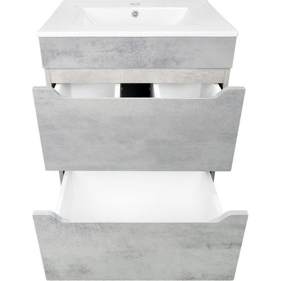Тумба напольная с раковиной Loranto Florena 60 см CS00086990 (раковина Leon 60) светлый бетон - фото, картинка 5 Тумба напольная с раковиной Loranto Florena 60 см CS00086990 (раковина Leon 60) светлый бетон - фото 5