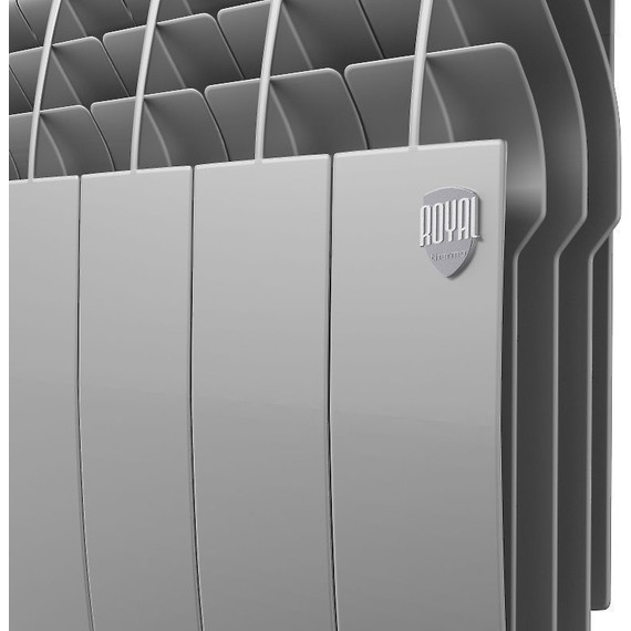 Радиатор Royal Thermo BiLiner 350 VR Silver Satin 480х430 мм (6 секций) - фото 3