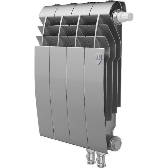 Радиатор Royal Thermo BiLiner 350 VR Silver Satin 320х430 мм (4 секции) - фото 