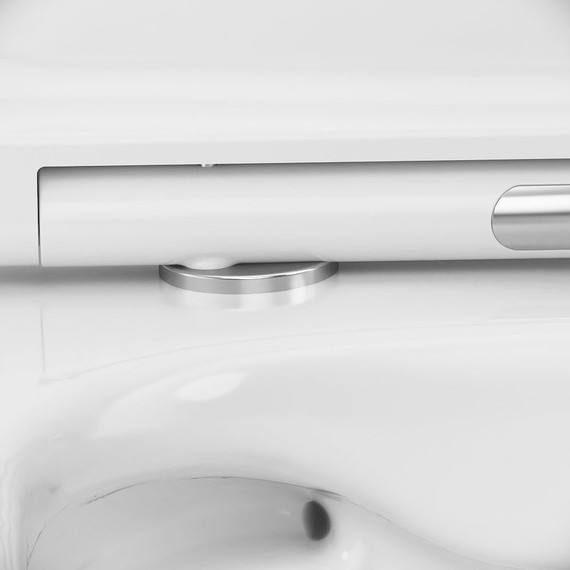 Унитаз подвесной безободковый Am.Pm Awe C111700SC с крышкой микролифт - фото, картинка 6 Унитаз подвесной безободковый Am.Pm Awe C111700SC с крышкой микролифт - фото 6