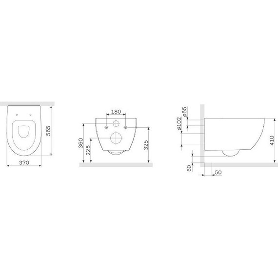 Унитаз подвесной безободковый Am.Pm Awe C111700SC с крышкой микролифт - фото, картинка 9 Унитаз подвесной безободковый Am.Pm Awe C111700SC с крышкой микролифт - фото 9