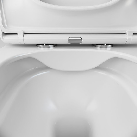 Унитаз подвесной безободковый Am.Pm Spirit V2.0 Square FlashClean C701701SC с крышкой микролифт - фото 8