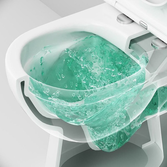 Унитаз-компакт безободковый Am.Pm Sunny FlashClean C85C8600SC с крышкой микролифт - фото 7