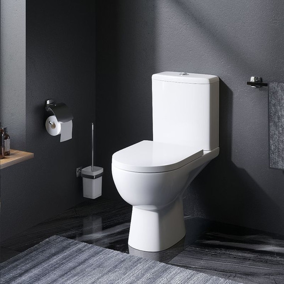 Унитаз-компакт безободковый Am.Pm Sunny FlashClean C85C8600SC с крышкой микролифт - фото 10