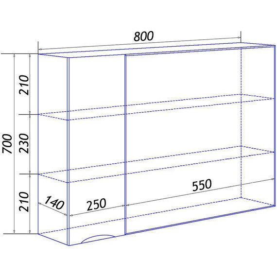 Зеркало-шкаф Loranto Santorini 80 см CS00086971 L, белый глянцевый - фото 7
