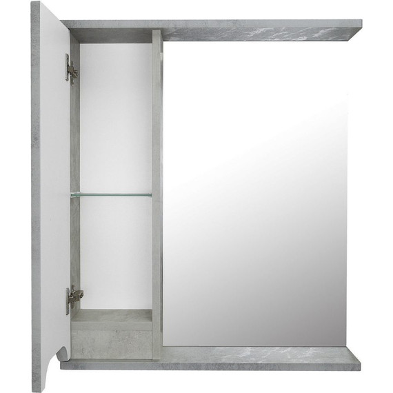 Зеркало-шкаф Loranto Florena 60 см CS00086983 L, светлый бетон - фото 5