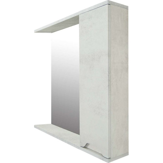 Зеркало-шкаф Loranto Florena 70 см CS00086985 R, светлый бетон - фото 3
