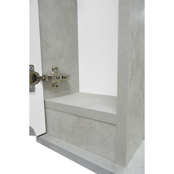 Зеркало-шкаф Loranto Florena 70 см CS00086986 L, светлый бетон - фото 6