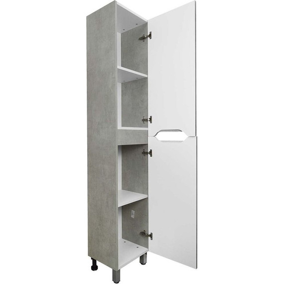 Пенал напольный Loranto Santorini 36 см CS00087006 R, светлый бетон - фото 2