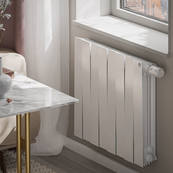 Радиатор Royal Thermo PianoForte 500 Bianco Traffico VDR80 640х590 мм (8 секций) - фото 4