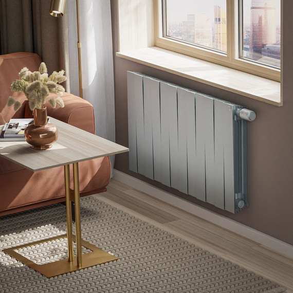 Радиатор Royal Thermo PianoForte 500 Silver Satin VDR80 960х590 мм (12 секций) - фото 4