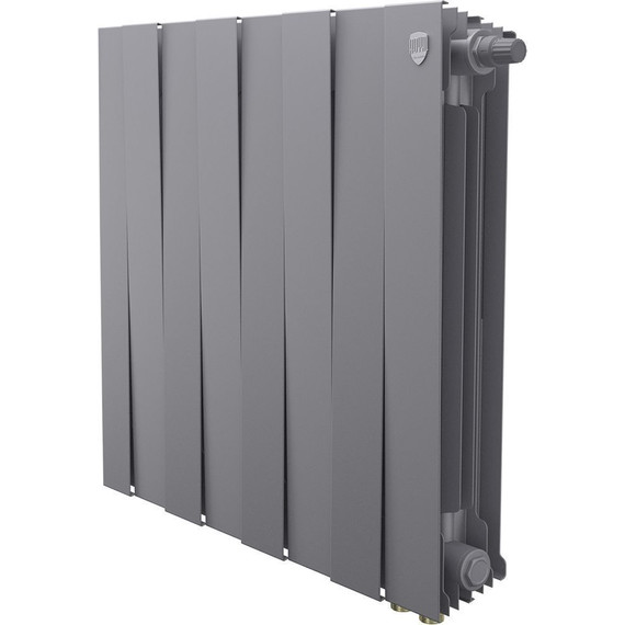 Радиатор Royal Thermo PianoForte 500 Silver Satin VDR80 640х590 мм (8 секций) - фото 