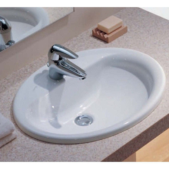 Раковина врезная на столешницу Roca Adora 52 см 327204000 - фото, картинка 4 Раковина врезная на столешницу Roca Adora 52 см 327204000 - фото 4