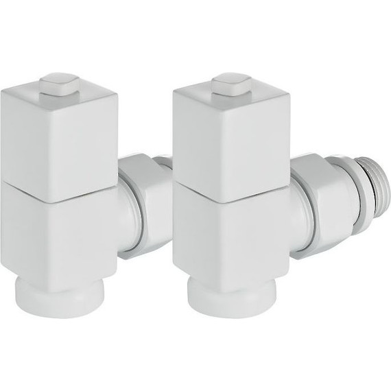 Вентиль для радиатора угловой Royal Thermo Cube 1/2" RTE 56.0007, белый - фото 5