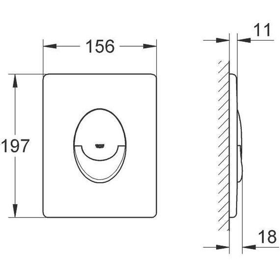 Кнопка смыва Grohe Skate Air 38505SH0 - фото 4