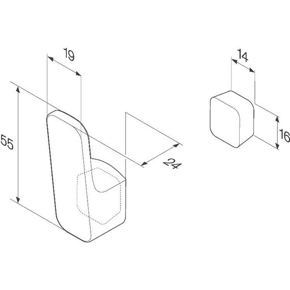 Крючок AM.PM Func A8F35522, цвет чёрный - фото 7