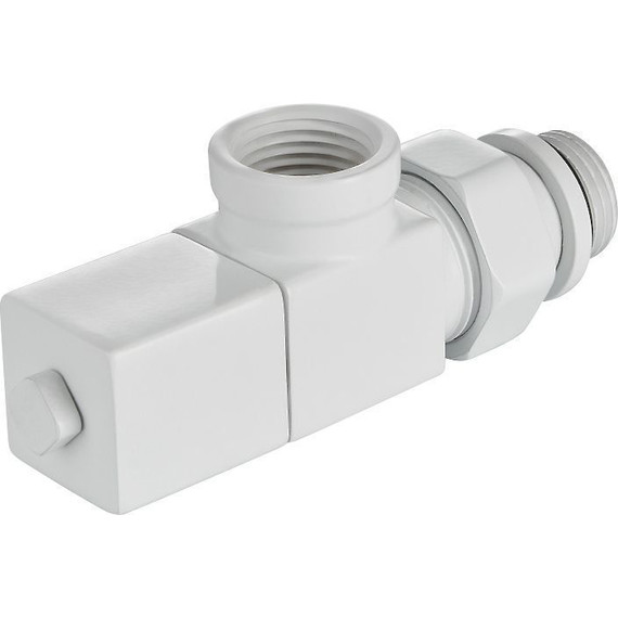 Вентиль для радиатора осевой Royal Thermo Cube 1/2" RTE 56.0003, белый - фото 3