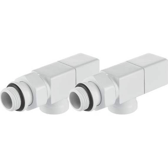 Вентиль для радиатора осевой Royal Thermo Cube 1/2" RTE 56.0003, белый - фото 4