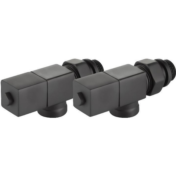 Вентиль для радиатора осевой Royal Thermo Cube 1/2" RTE 56.0004, чёрный - фото 6