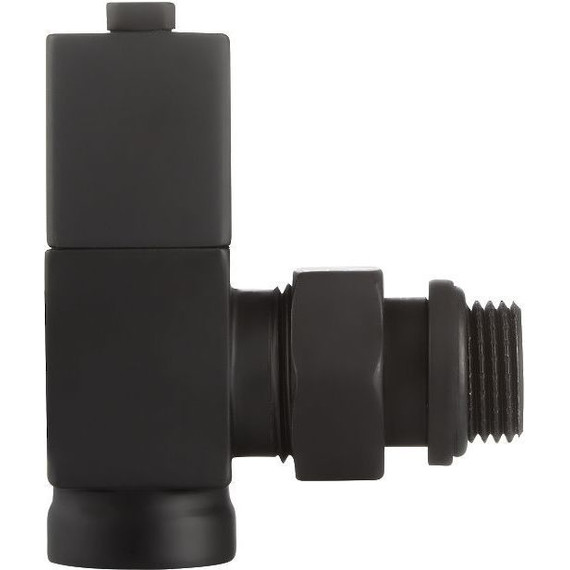 Вентиль для радиатора угловой Royal Thermo Cube 1/2" RTE 56.0009, чёрный - фото 8