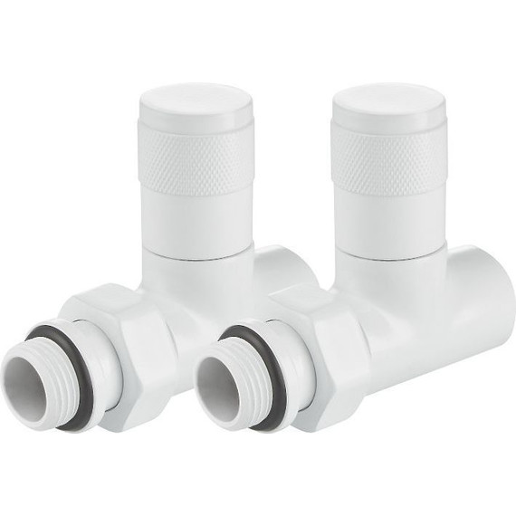 Вентиль для радиатора прямой Royal Thermo Piano 1/2" RTE 56.0010, белый - фото 4