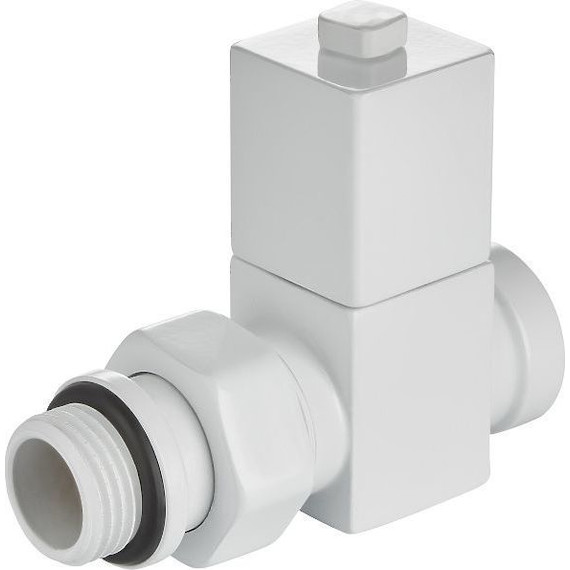 Вентиль для радиатора прямой Royal Thermo Cube 1/2" RTE 56.0005, белый - фото 3