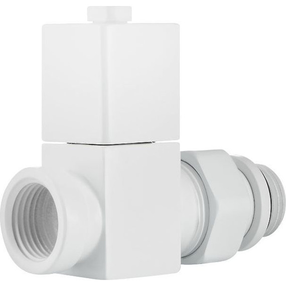 Вентиль для радиатора прямой Royal Thermo Cube 1/2" RTE 56.0005, белый - фото 8