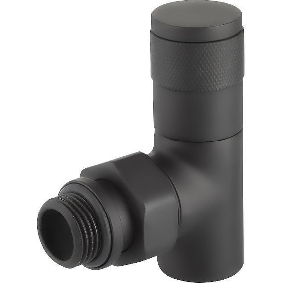 Вентиль для радиатора угловой Royal Thermo Piano 1/2" RTE 56.0013, чёрный - фото 2