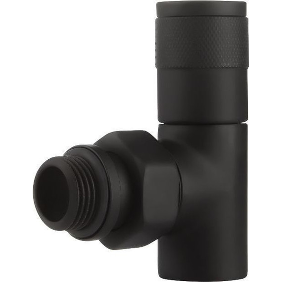 Вентиль для радиатора угловой Royal Thermo Piano 1/2" RTE 56.0013, чёрный - фото 4