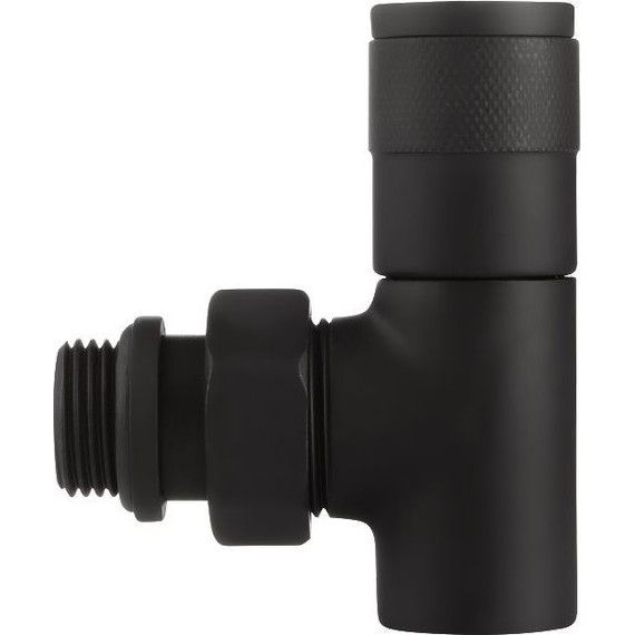 Вентиль для радиатора угловой Royal Thermo Piano 1/2" RTE 56.0013, чёрный - фото 5