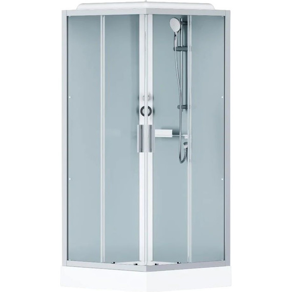 Душевое ограждение Am.Pm Gem 90х90 см W90C-403-090MT, хром/прозрачное - фото 2