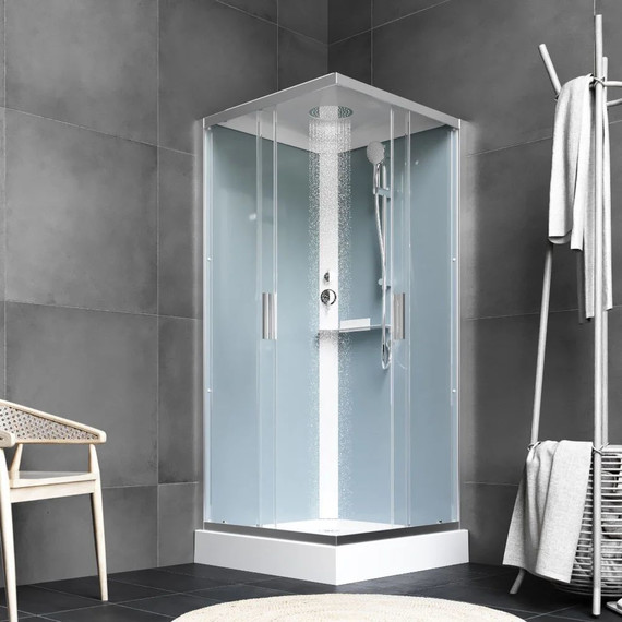 Душевое ограждение Am.Pm Gem 90х90 см W90C-403-090MT, хром/прозрачное - фото 3
