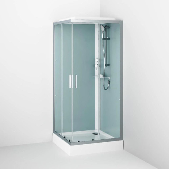 Душевое ограждение Am.Pm Gem 90х90 см W90C-403-090MT, хром/прозрачное - фото 4